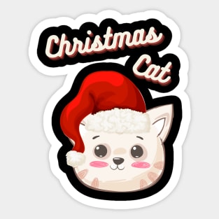 Christmas Cat Sticker